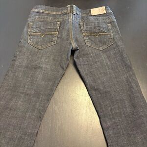 Vintage Diesel Low Rise Dark Gray Denim Bootcut Flare Jeans